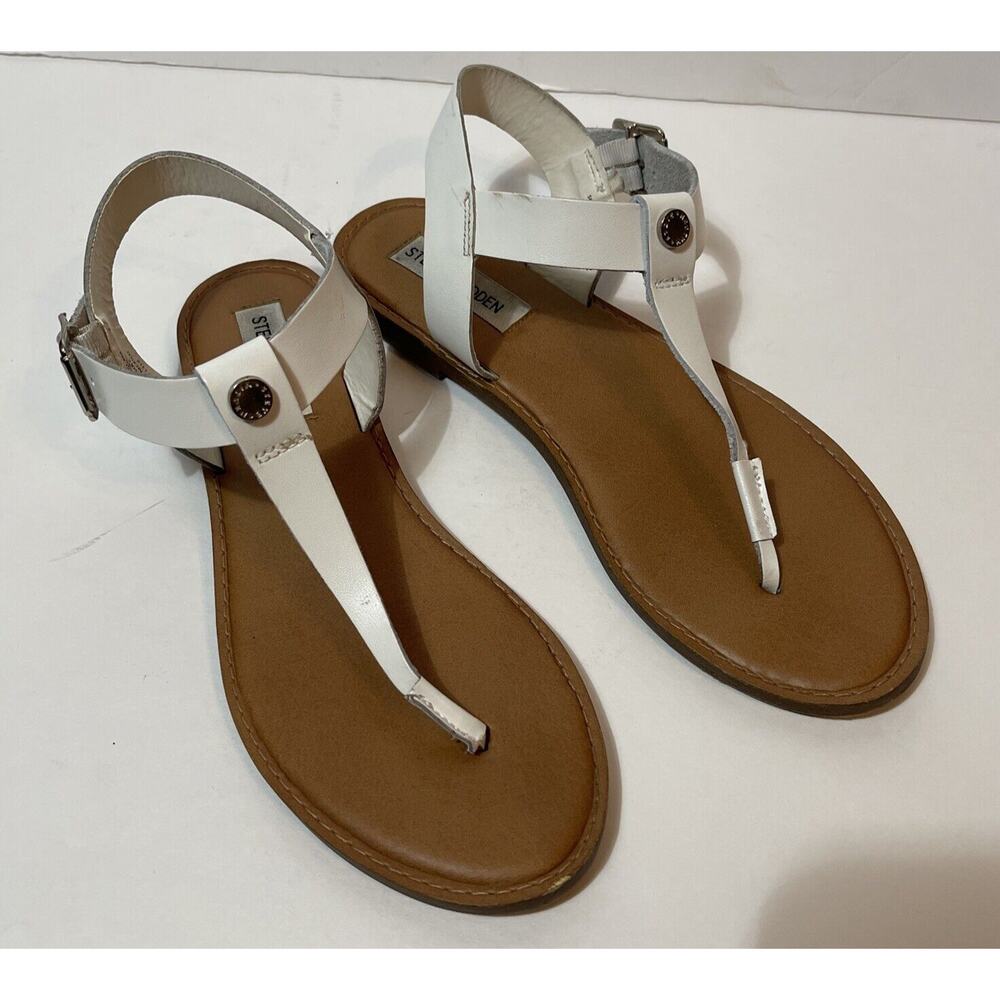 STEVE MADDEN Women’s Size 8 Skylar Sandals White